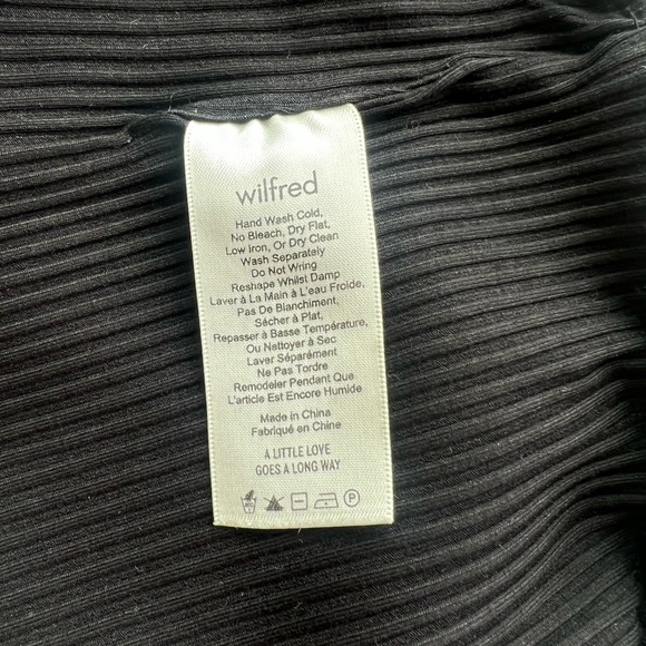 BANDEAU CROP TOP - WILFRE BLACK - Picture 5 of 5